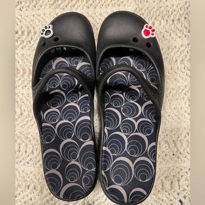 Black Crocs Maryjane wedges size 8